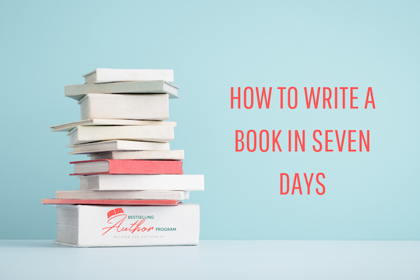 how to write a book in 8 days